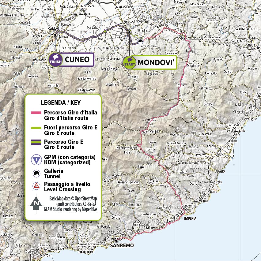 Tappa 10 del Giro-E 2022: Mondovì, Cuneo