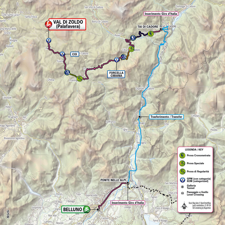 Planimetria/Map Tappa X Giro-E Enel X Way 2023