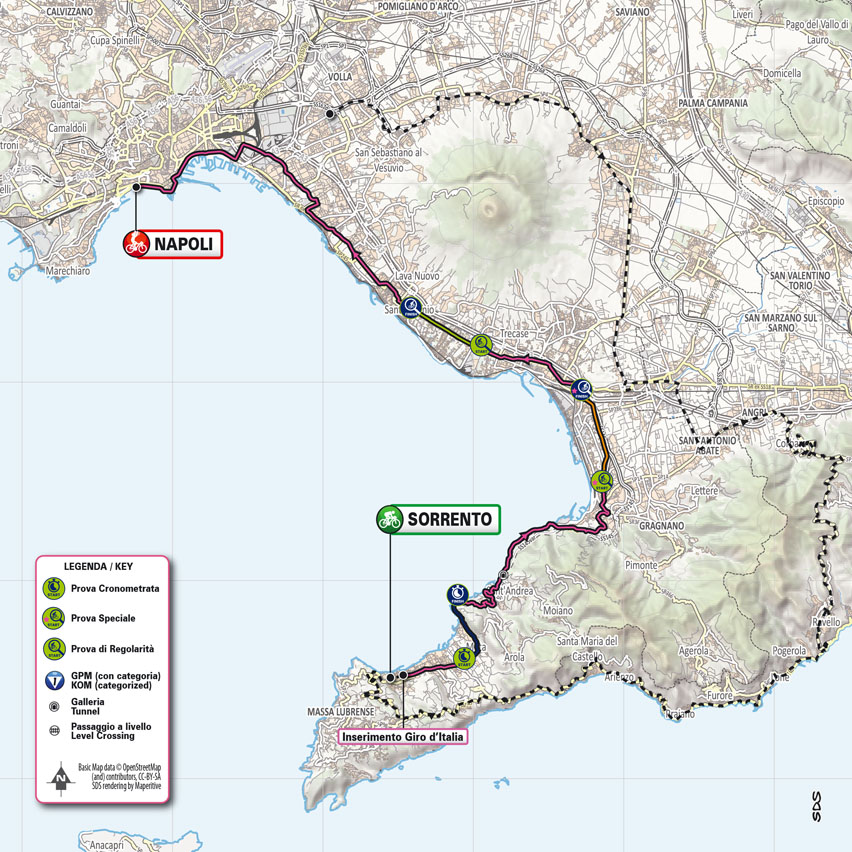 Planimetria/Map Tappa 6 Giro-E Enel X Way 2023