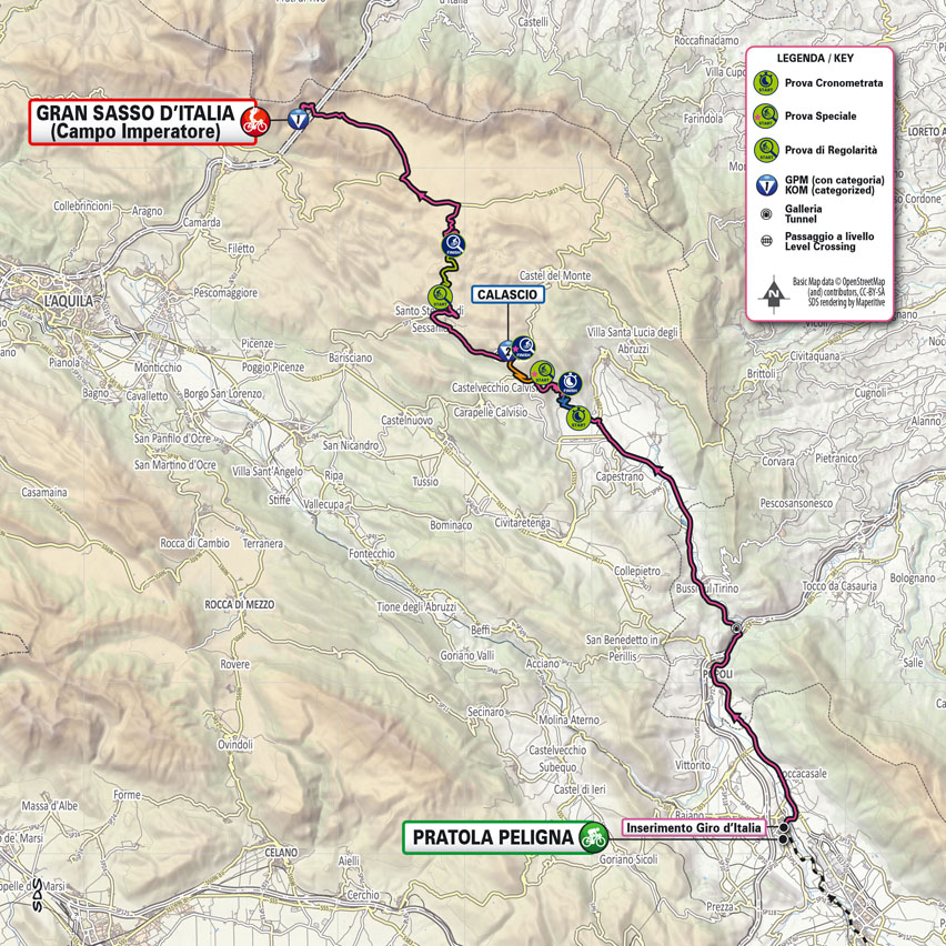 Planimetria/Map Tappa X Giro-E Enel X Way 2023