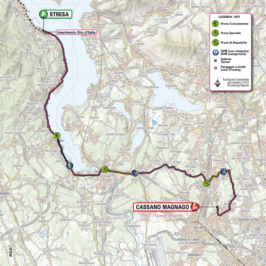 Planimetria/Map Tappa X Giro-E Enel X Way 2023