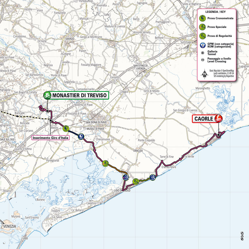 Planimetria/Map Tappa X Giro-E Enel 17 Way 2023