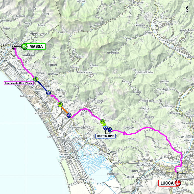 Altimetria/Profile Tappa 5 Giro-E 2024