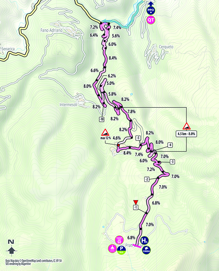 Arrivo/Finish Tappa 8 Giro-E 2024