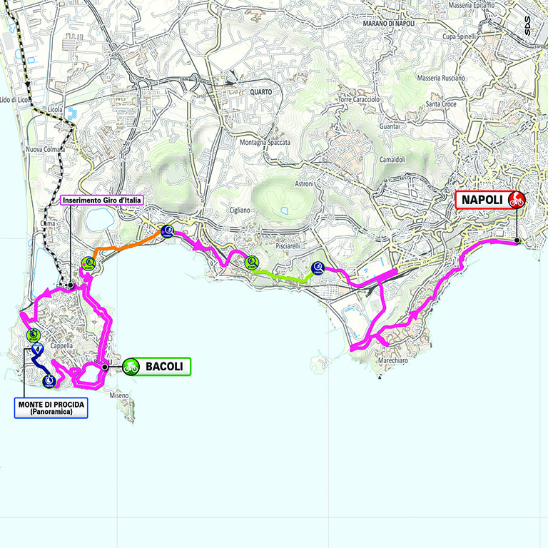 Planimetria/Map Tappa 9 Giro-E 2024