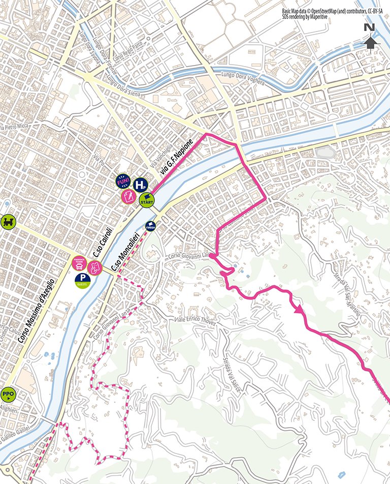 Partenza/Start Tappa 1 Giro-E 2024