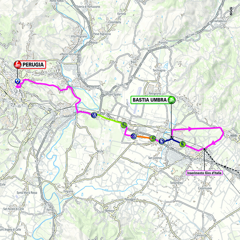 Planimetria/Map Tappa 7 Giro-E 2024