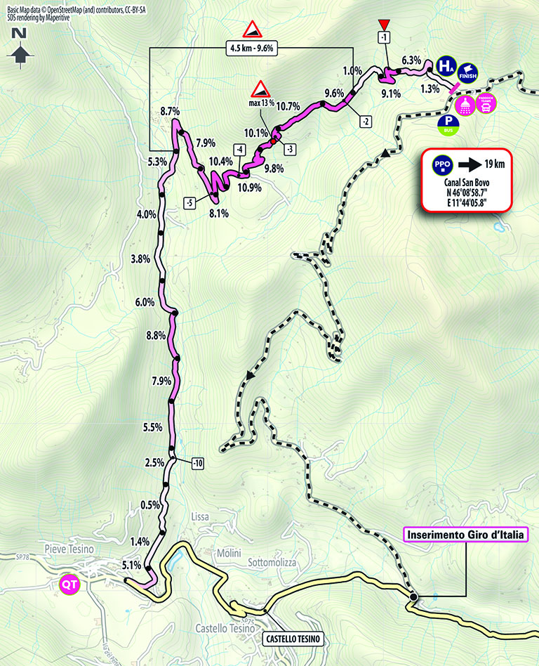 Arrivo/Finish Tappa 17 Giro-E 2024