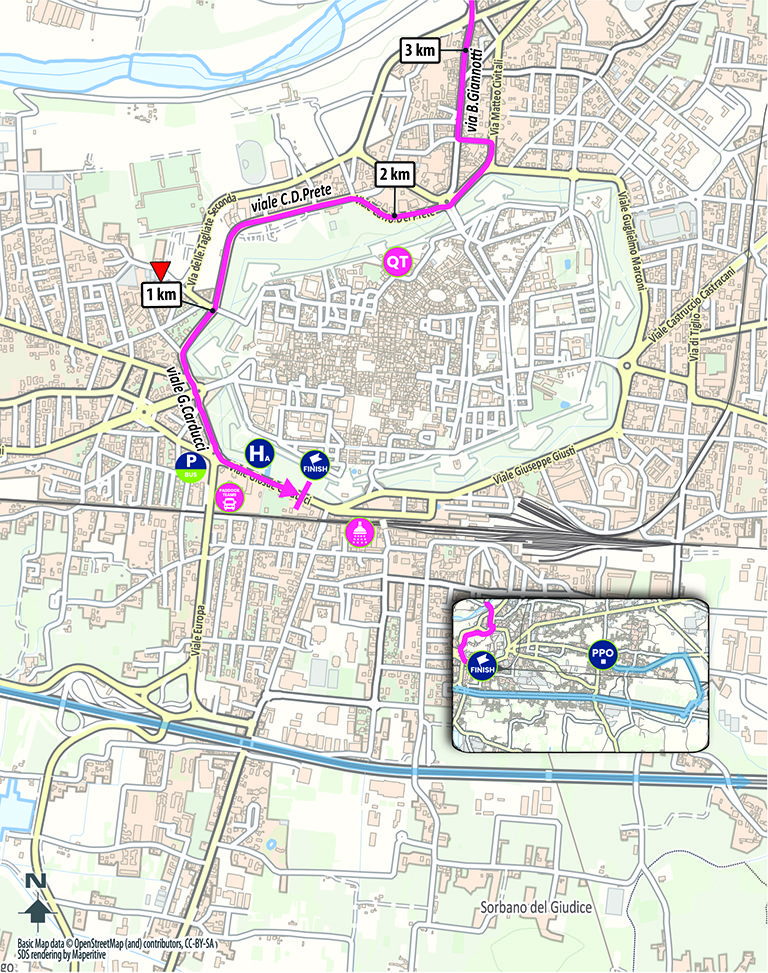 Arrivo/Finish Tappa 5 Giro-E 2024