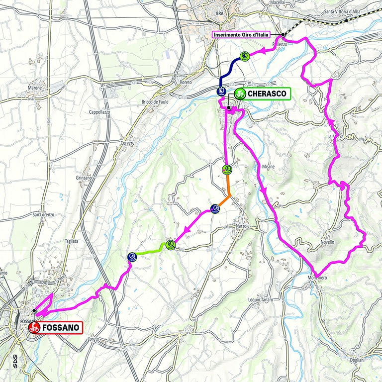 Planimetria/Map Tappa 3 Giro-E 2024