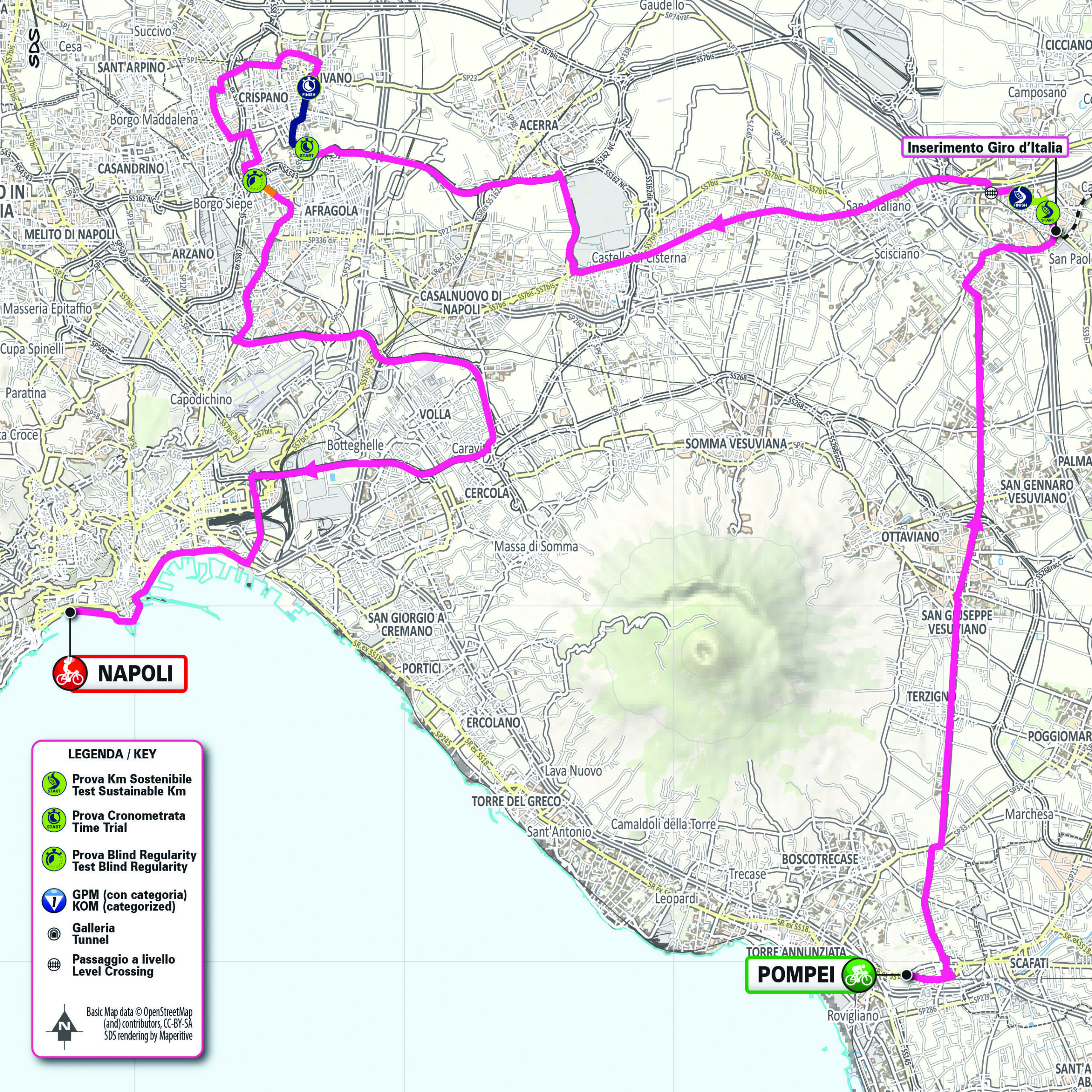 Planimetria/Map Tappa 3 Giro-E 2025