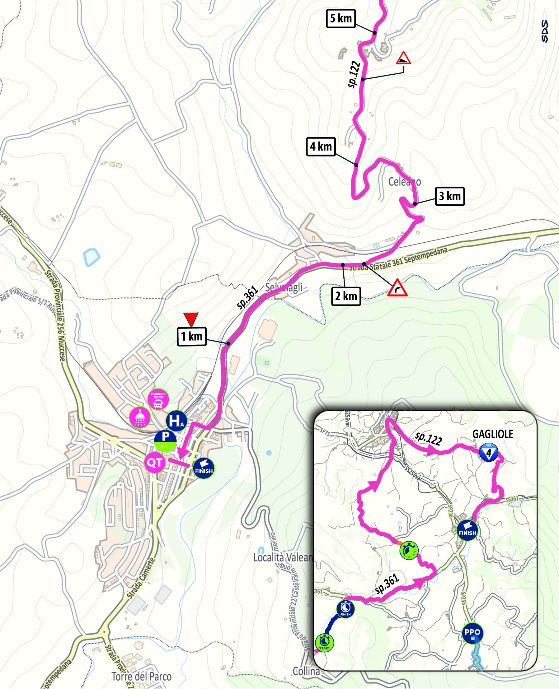 Arrivo/Finish Tappa 5 Giro-E 2025