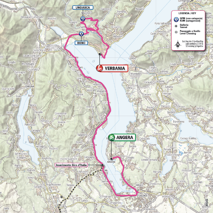 Planimetria/Map Tappa 10 Giro-E 2026
