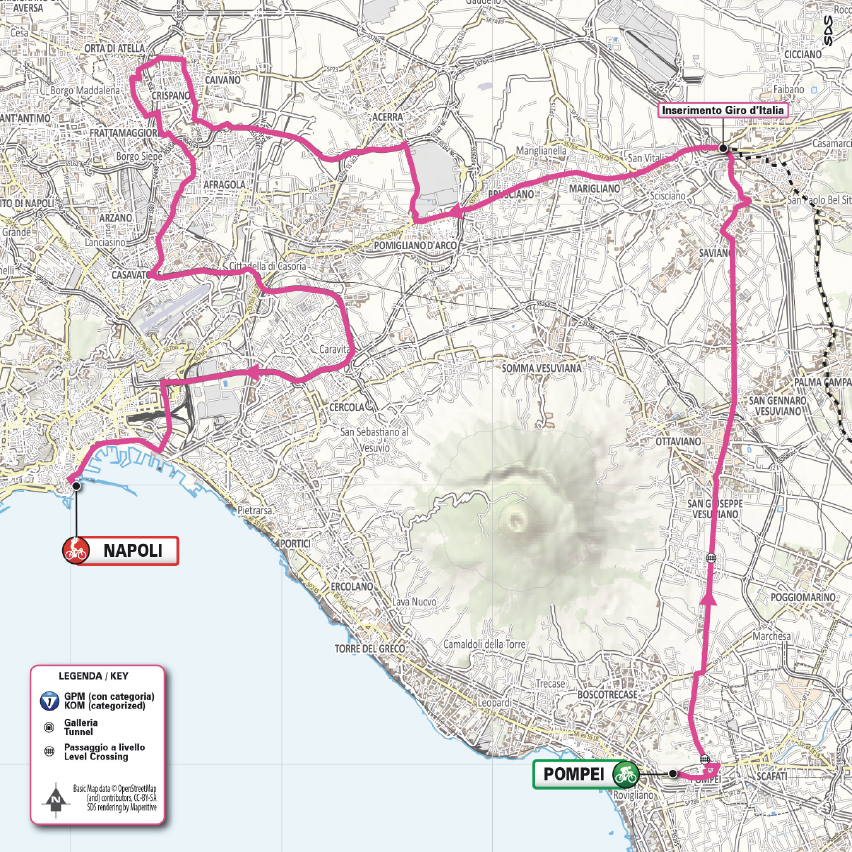 Planimetria/Map Tappa 3 Giro-E 2026