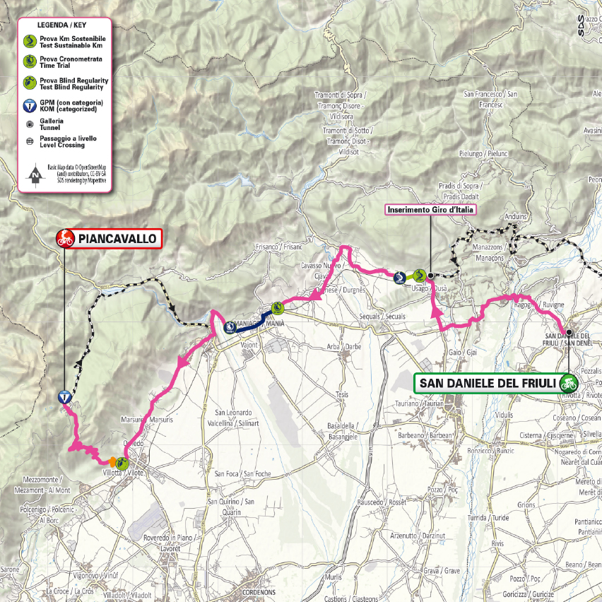 Altimetria/Profile Tappa 17 Giro-E 2026