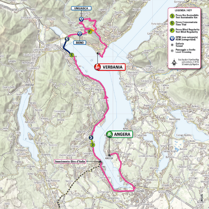 Planimetria/Map Tappa 10 Giro-E 2026