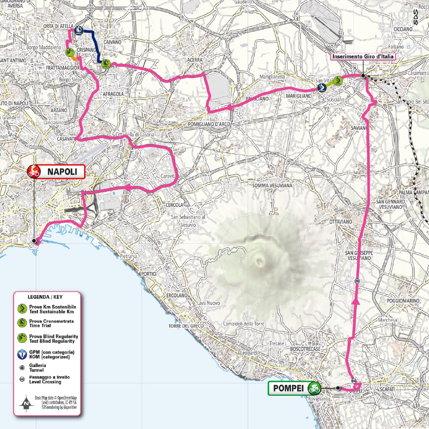 Planimetria/Map Tappa 3 Giro-E 2026
